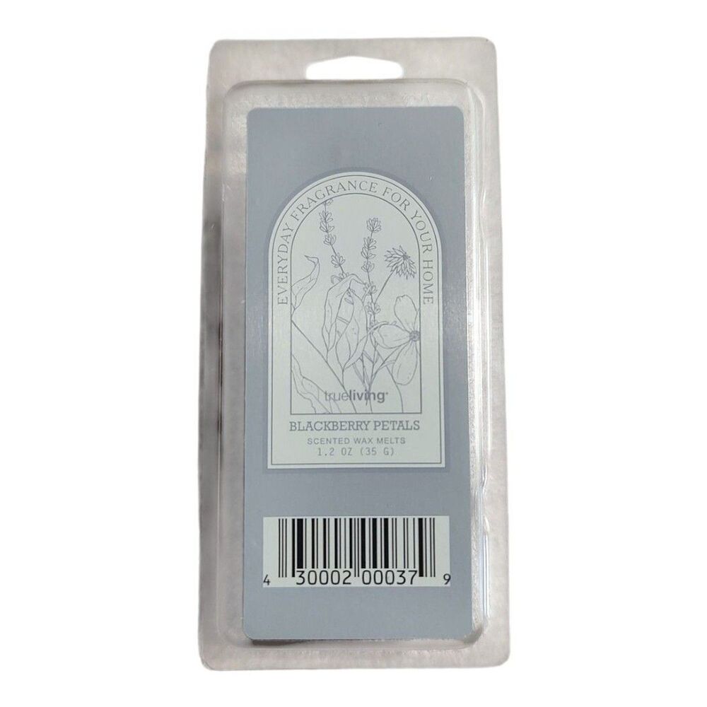 Trueliving Blackberry Petals Scented Wax Melts 1.2 oz 35 Grams Home Fragrance